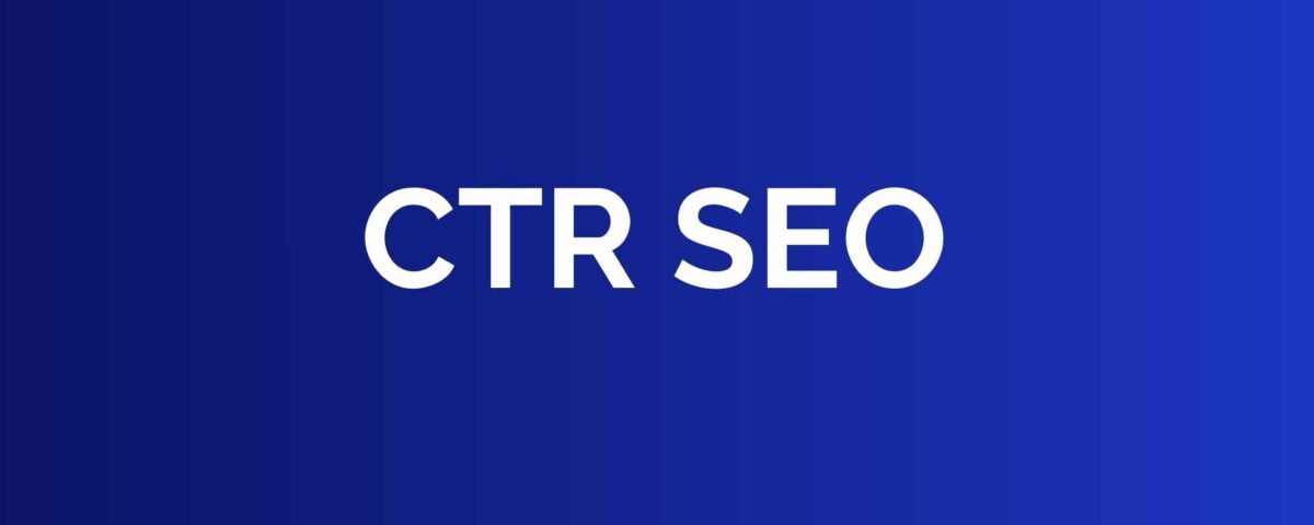 Bannière - CTR SEO