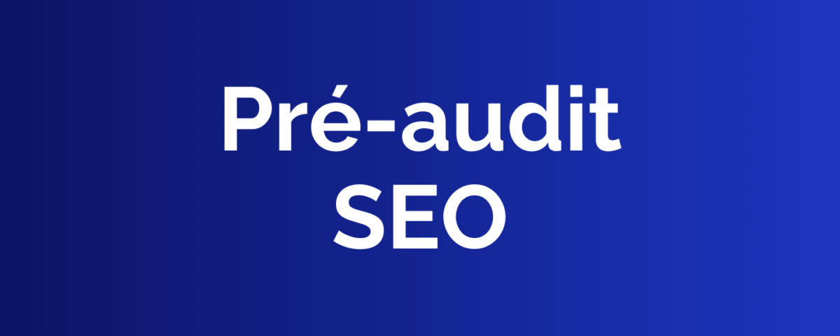 Pré-audit SEO